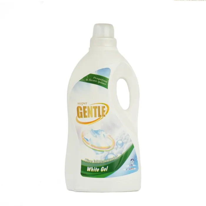 Gentle Detergent Lichid Rufe White 3L – Protejează și păstrează albul imaculat
