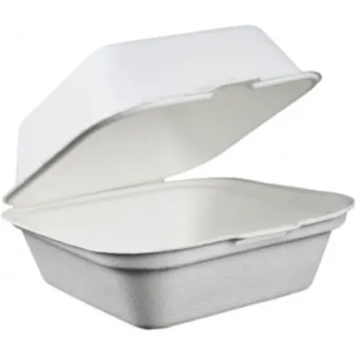 Caseroale biodegradabile pentru burger, rezistente și eco-friendly. Set 50 bucăți, ideale pentru fast-food, catering și livrări.