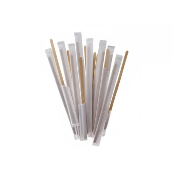 Paletine din lemn 14 cm, ambalate individual pentru igienă maximă. Set 1000 bucăți, ideale pentru cafea, ceai, birouri și cafene