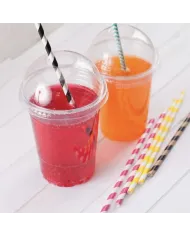 Pahare din plastic 300 ml, ideale pentru fresh-uri și sucuri. Set economic de 100 bucăți, rezistente și igienice.