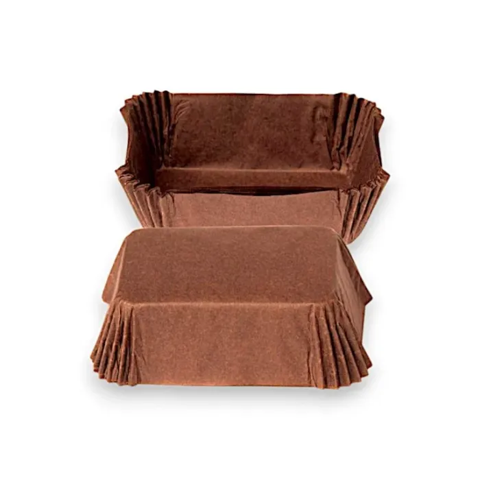 Chese Brown Mini-Chec 80x50x32 mm, ideale pentru coacerea și servirea mini-prăjiturilor, brioșelor și checurilor. Rezistente, ig