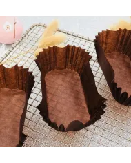 Chese Brown Mini-Chec 80x50x32 mm, ideale pentru coacerea și servirea mini-prăjiturilor, brioșelor și checurilor. Rezistente, ig